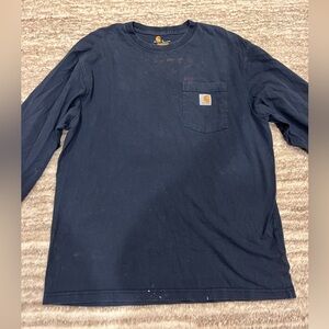 Carhartt Blue Long Sleeve Tee
